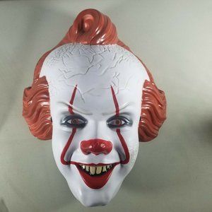 Pennywise Halloween Mask Adult Size It Movie One Size Tattered Deluxe
